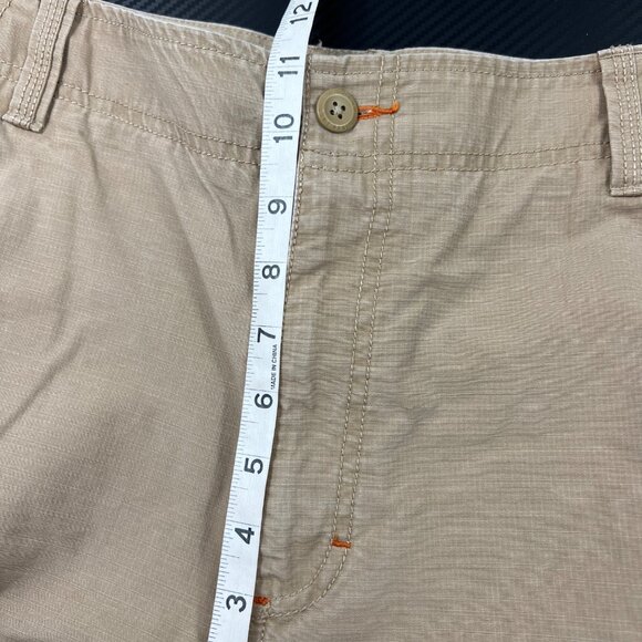 LL Bean Allagash Cargo Ripstop Shorts Mens Size 35 Tan  Hiking Outdoors #503740 - Picture 8 of 11